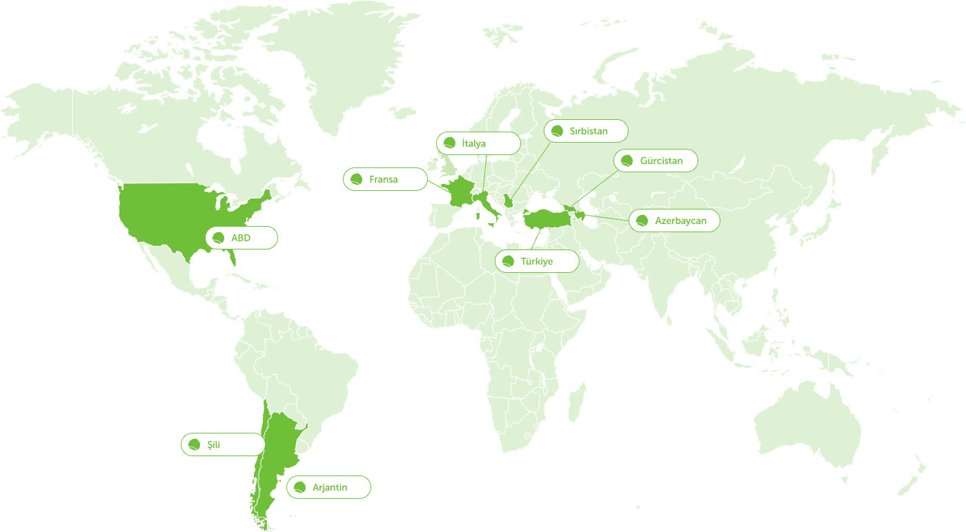 TEDARİK EDİLEN ÜLKELER dekstop map